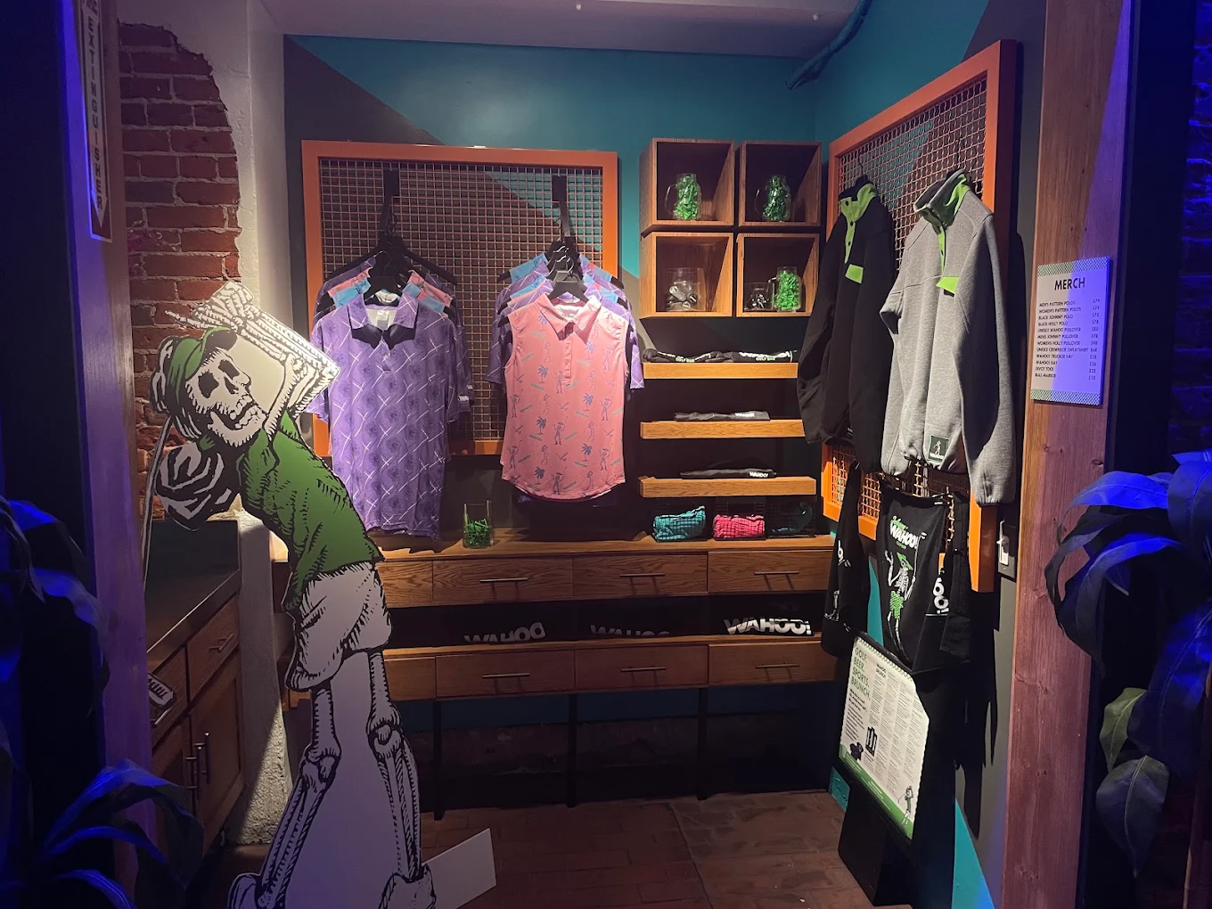 Swing Social merch corner